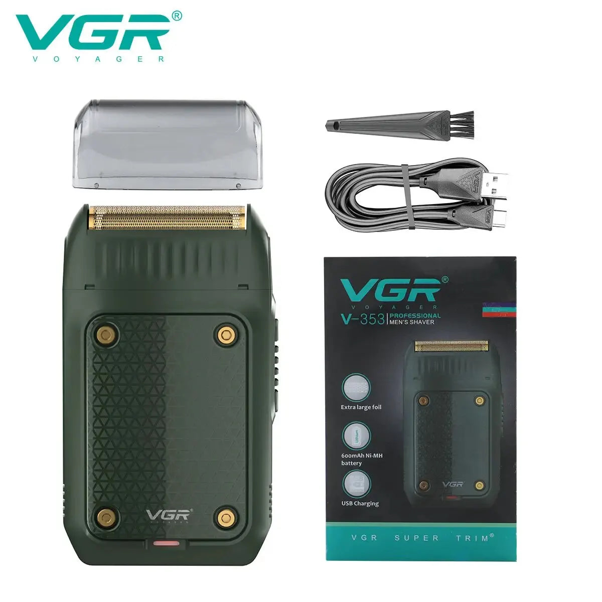 V-353 Shaver Professional Razor Electric Shaving Machine Portable Beard Trimmer Rechargeable Razor Mini Shaver for Men