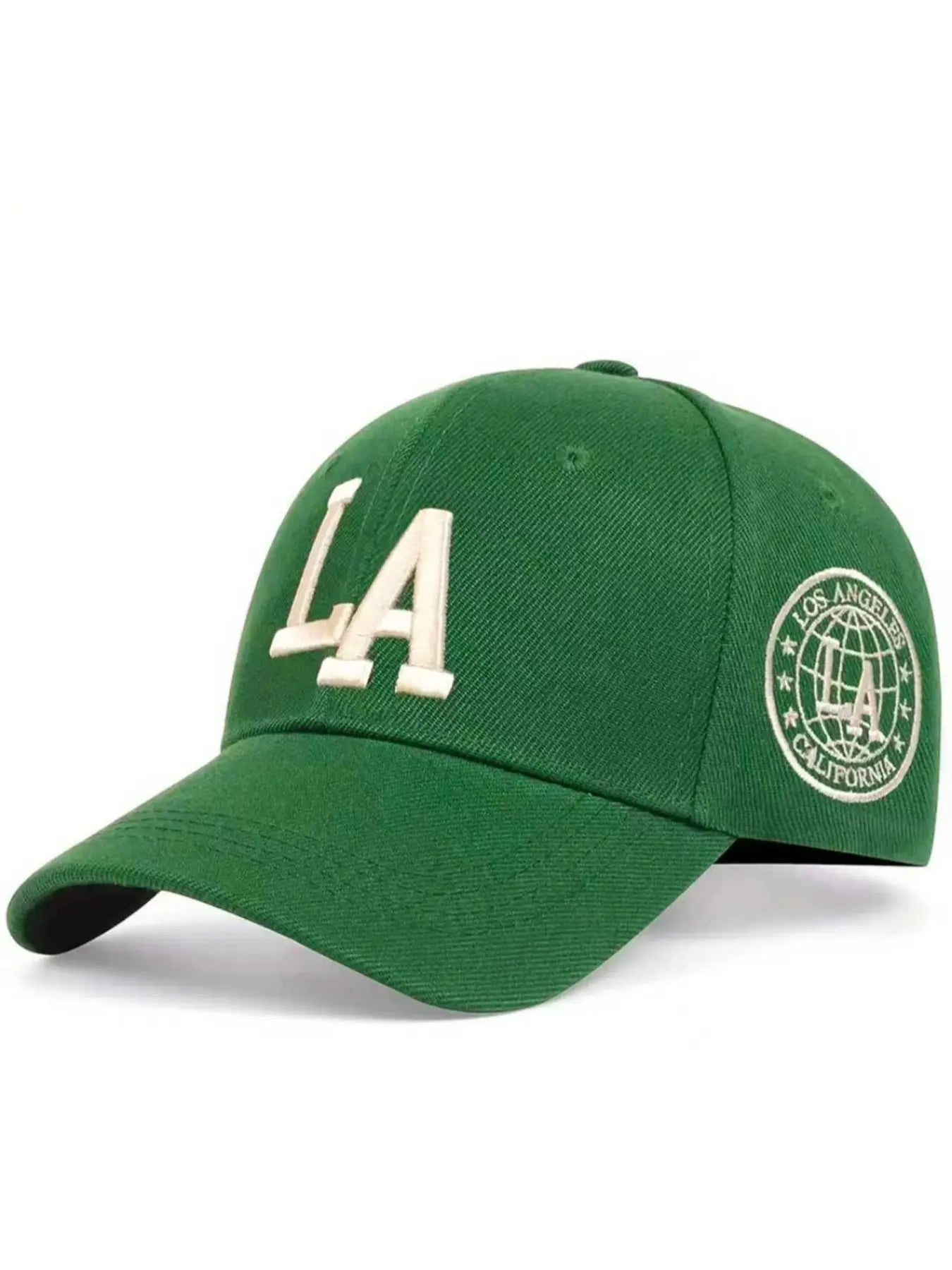 LA Letter Embroidered Baseball Cap, Cool Casual Outdoor Sports Hat for Men & Women, Adjustable Sun Protection Cap for Daily Wear