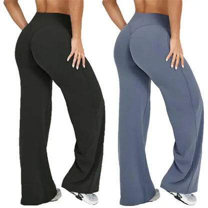 DENFY Softmotion Straight Leg Bottoms 31" Inseam Fitness Gymwear Women Workout Leggings Gym Sportswear Outdoor Sports Yoga Pants Sav Wide Leg Pants
