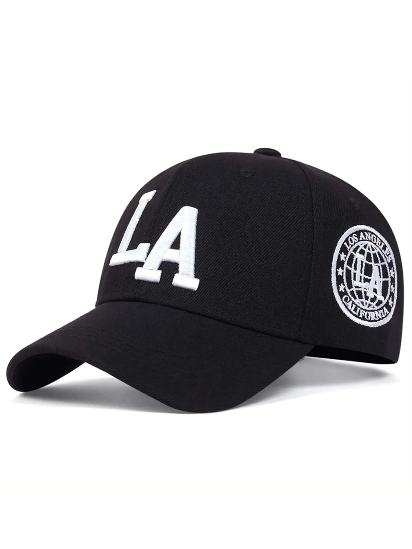 LA Letter Embroidered Baseball Cap, Cool Casual Outdoor Sports Hat for Men & Women, Adjustable Sun Protection Cap for Daily Wear