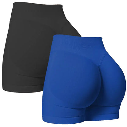 DEEFY Impact Shorts Gymwear Women Yoga Fitness Gym Sportswear Workout Hidden Scrunch Butt Lifting 4.5" Seamless Shorts