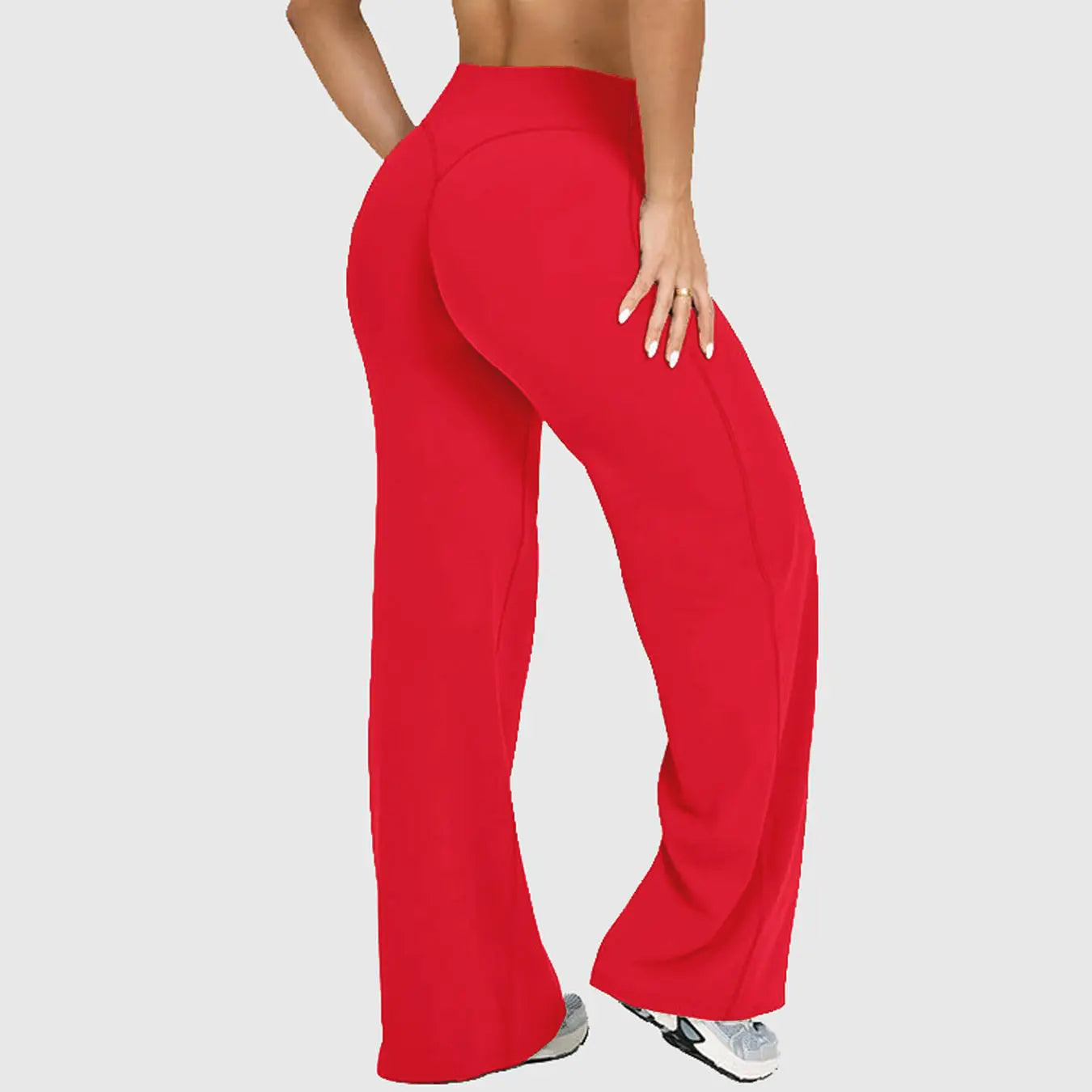 DENFY Softmotion Straight Leg Bottoms 31" Inseam Fitness Gymwear Women Workout Leggings Gym Sportswear Outdoor Sports Yoga Pants Sav Wide Leg Pants