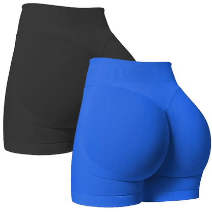 DEEFY Impact Shorts Gymwear Women Yoga Fitness Gym Sportswear Workout Hidden Scrunch Butt Lifting 4.5" Seamless Shorts