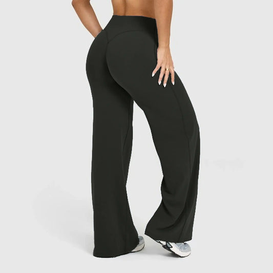 DENFY Softmotion Straight Leg Bottoms 31" Inseam Fitness Gymwear Women Workout Leggings Gym Sportswear Outdoor Sports Yoga Pants Sav Wide Leg Pants
