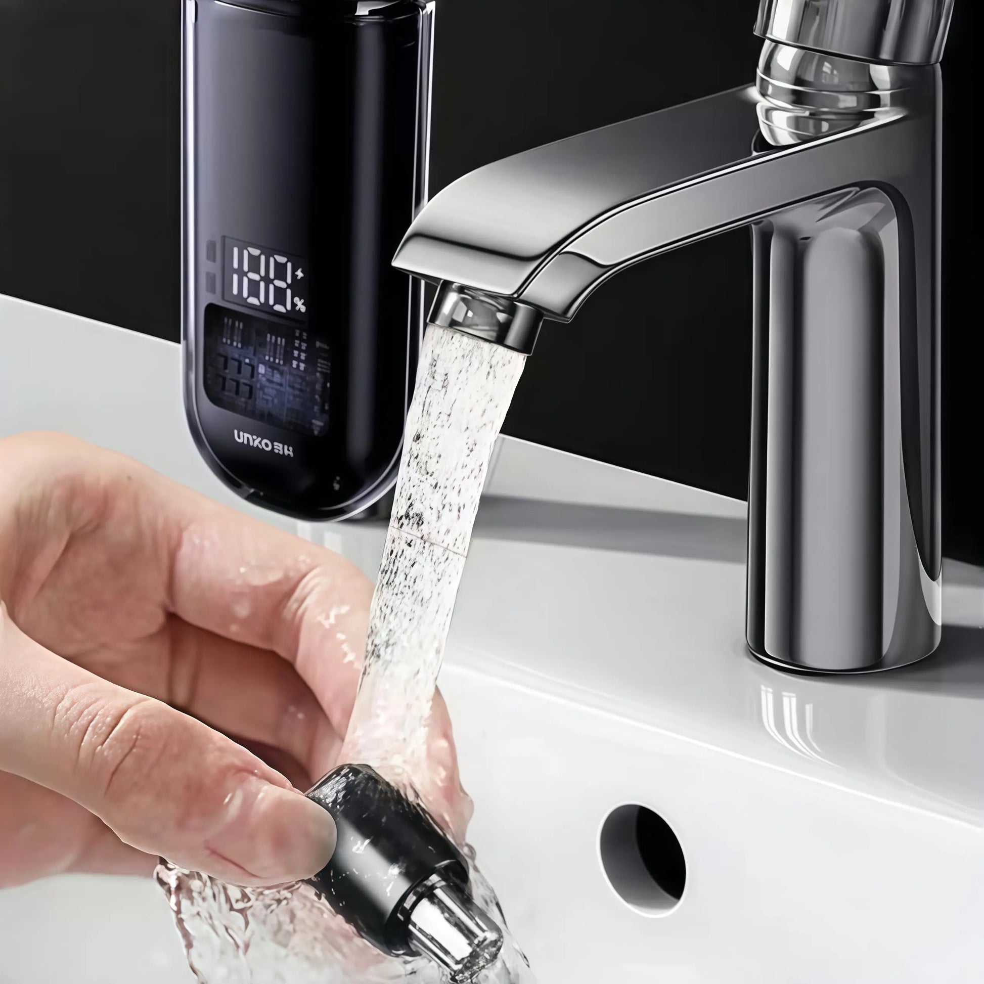 2026 New Nose & Ear Hair Trimmer for Men, Rechargeable Painless Facial Hair Shaver with LED Display, IPX7 Waterproof, Dual Edge Blades, Compact Portable Design, Secure Distance Trimming, Abs Face Smoothing Function, Storage Box, Painless Trim, 360 Degree,