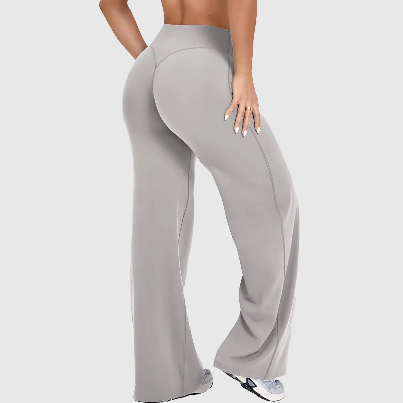 DENFY Softmotion Straight Leg Bottoms 31" Inseam Fitness Gymwear Women Workout Leggings Gym Sportswear Outdoor Sports Yoga Pants Sav Wide Leg Pants