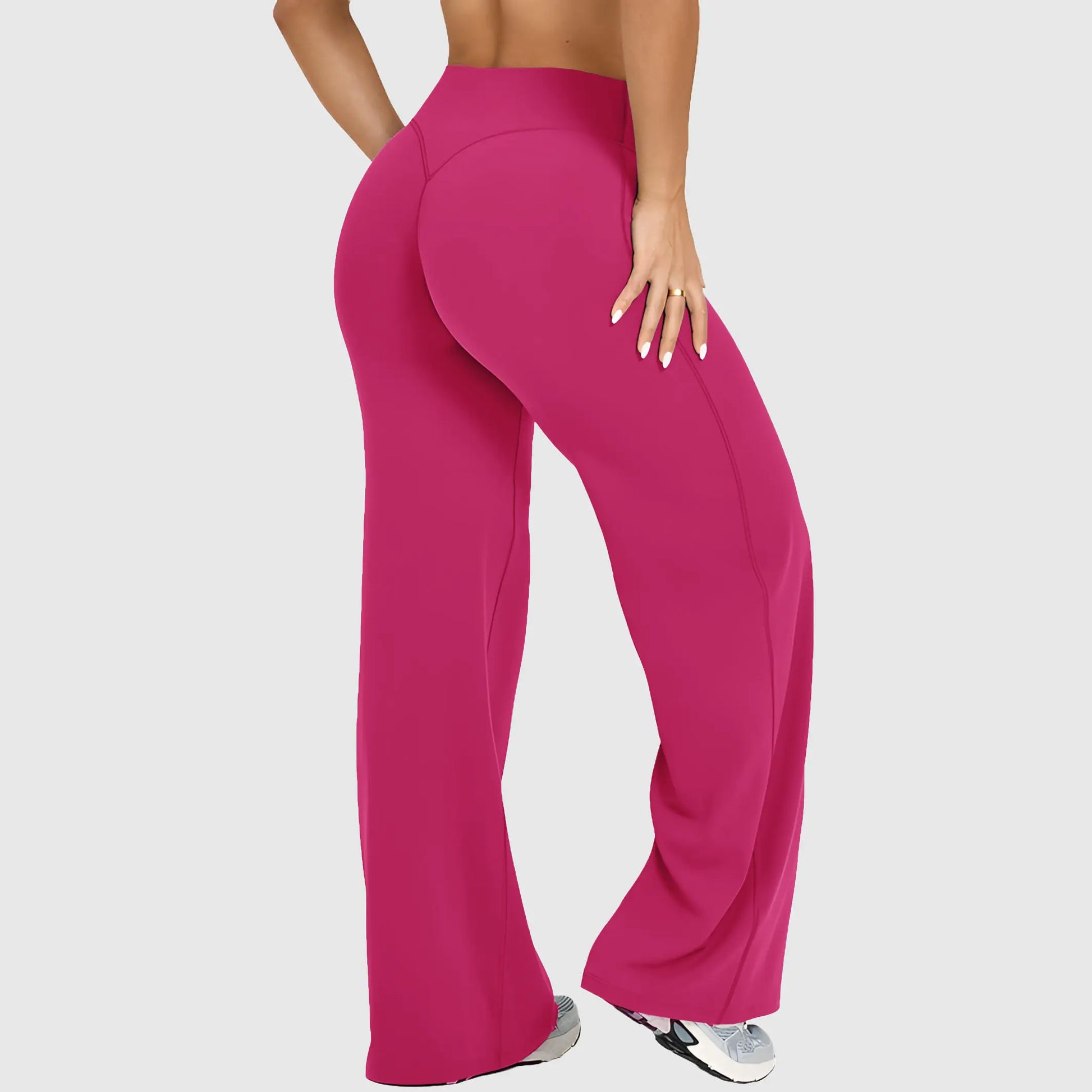 DENFY Softmotion Straight Leg Bottoms 31" Inseam Fitness Gymwear Women Workout Leggings Gym Sportswear Outdoor Sports Yoga Pants Sav Wide Leg Pants