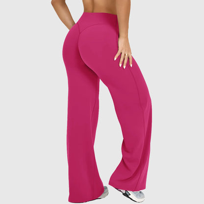 DENFY Softmotion Straight Leg Bottoms 31" Inseam Fitness Gymwear Women Workout Leggings Gym Sportswear Outdoor Sports Yoga Pants Sav Wide Leg Pants
