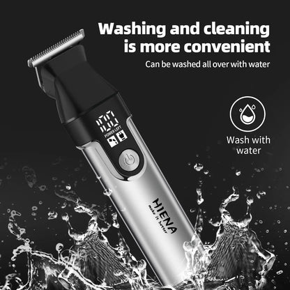 HIENA Series Multifunctional 11-Piece Beard and Hair Trimmer, Suitable for Face, Head, and Body, Self-Sharpening Metal Blades, Multiple Length Settings (3-6-9-12 Mm), Model HYN-T25