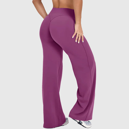 DENFY Softmotion Straight Leg Bottoms 31" Inseam Fitness Gymwear Women Workout Leggings Gym Sportswear Outdoor Sports Yoga Pants Sav Wide Leg Pants