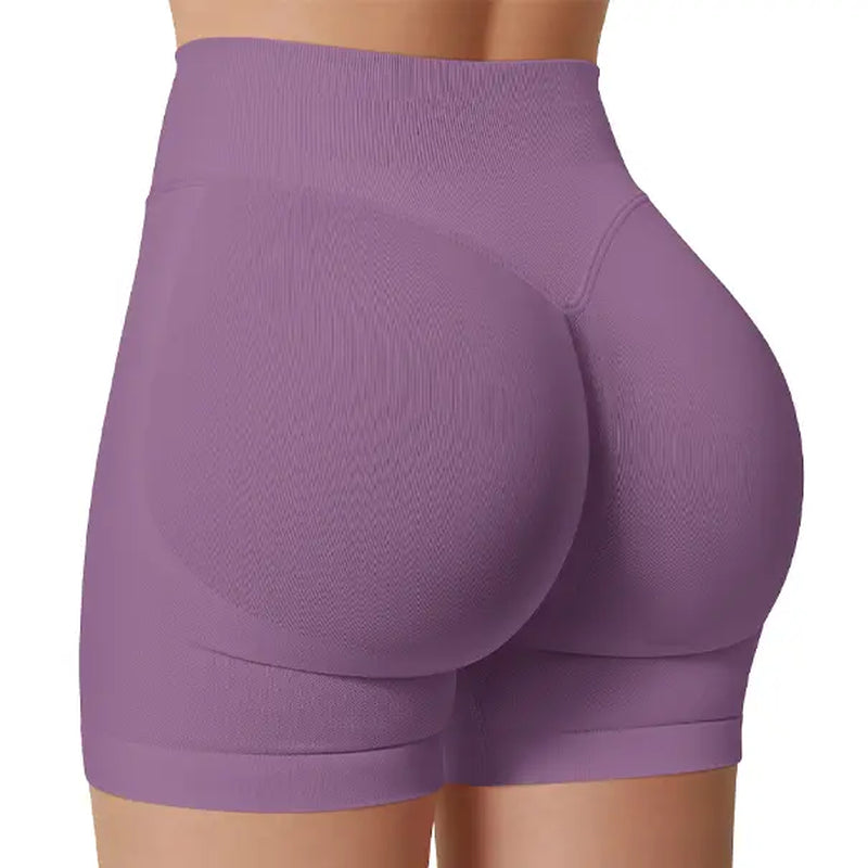DEEFY Impact Shorts Gymwear Women Yoga Fitness Gym Sportswear Workout Hidden Scrunch Butt Lifting 4.5" Seamless Shorts