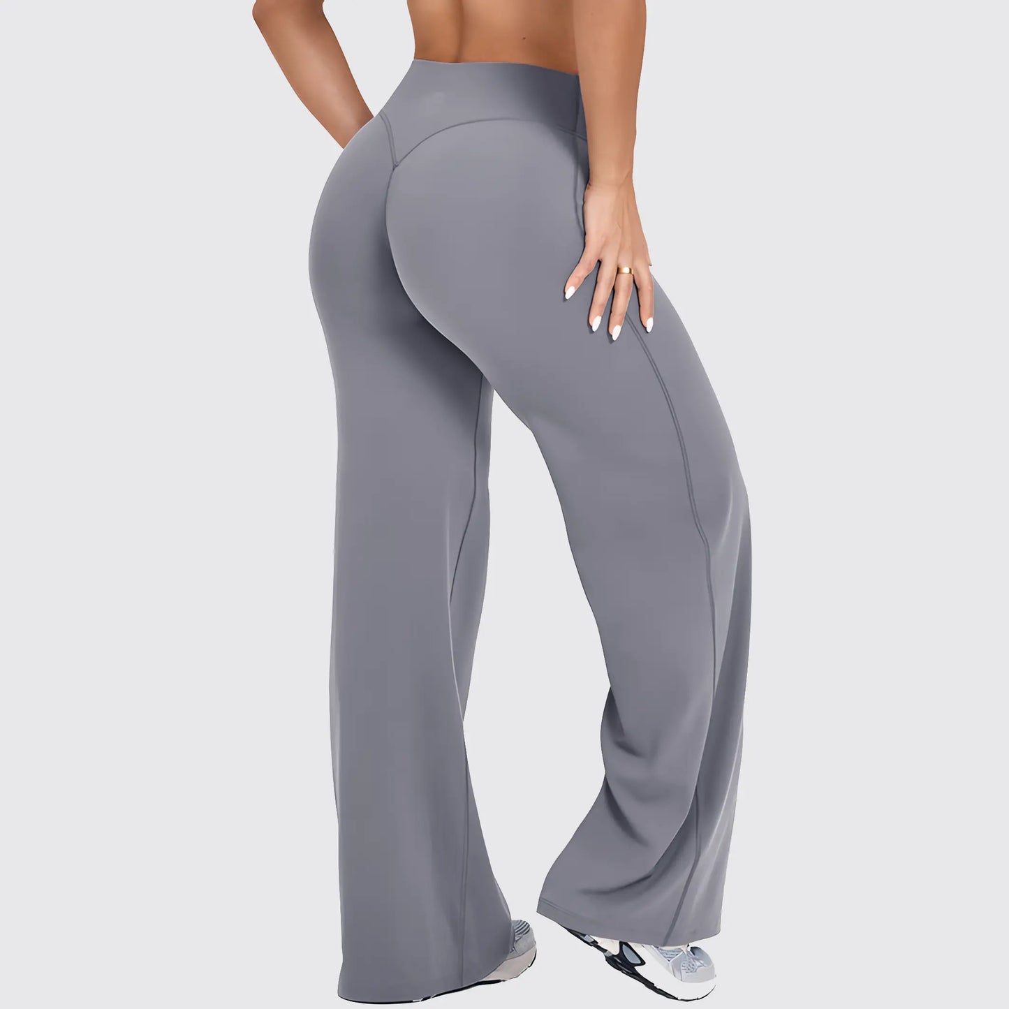 DENFY Softmotion Straight Leg Bottoms 31" Inseam Fitness Gymwear Women Workout Leggings Gym Sportswear Outdoor Sports Yoga Pants Sav Wide Leg Pants