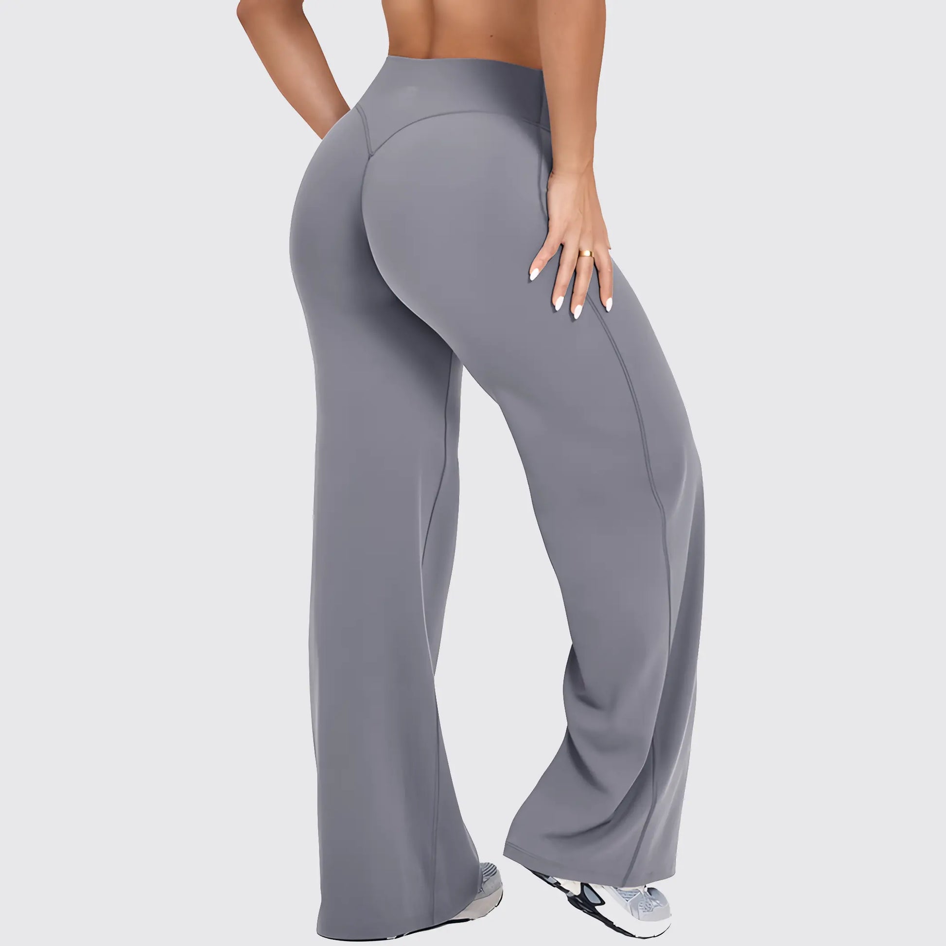 DENFY Softmotion Straight Leg Bottoms 31" Inseam Fitness Gymwear Women Workout Leggings Gym Sportswear Outdoor Sports Yoga Pants Sav Wide Leg Pants
