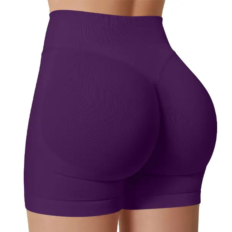DEEFY Impact Shorts Gymwear Women Yoga Fitness Gym Sportswear Workout Hidden Scrunch Butt Lifting 4.5" Seamless Shorts