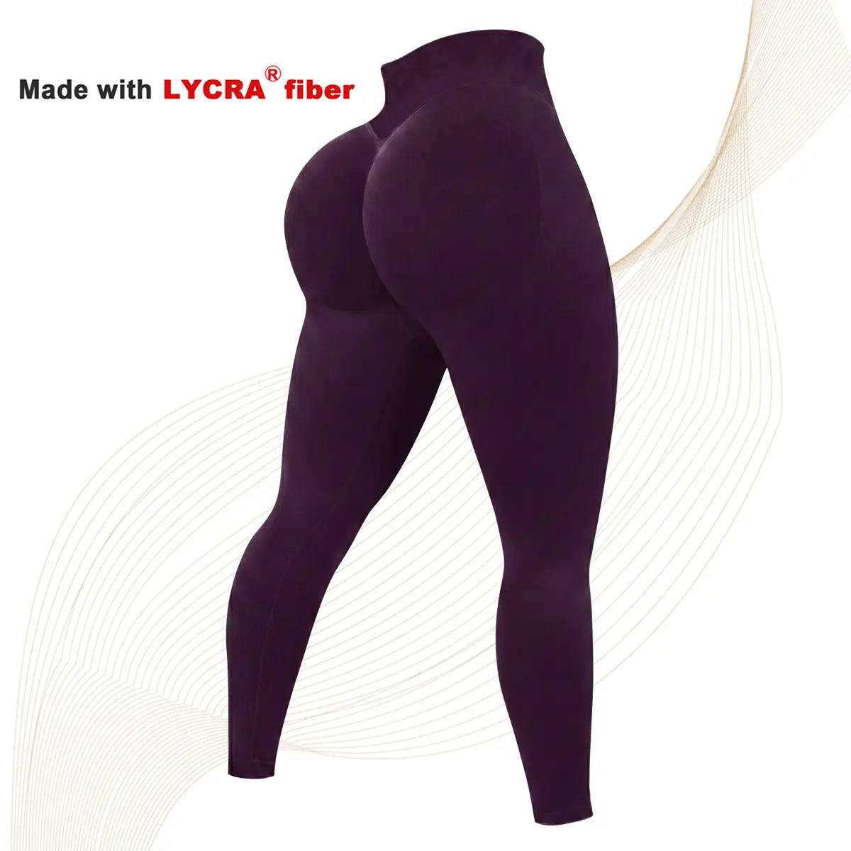 2 Pcs Lycra New Color Impact Leggings Fitness Gymwear, Tummy Control, Scrunch Butt Lifting Sportswear Workout Yoga Gym Pants Women’S Solid High Waist Sports Leggings, High Stretch Seamless Yoga Leggings