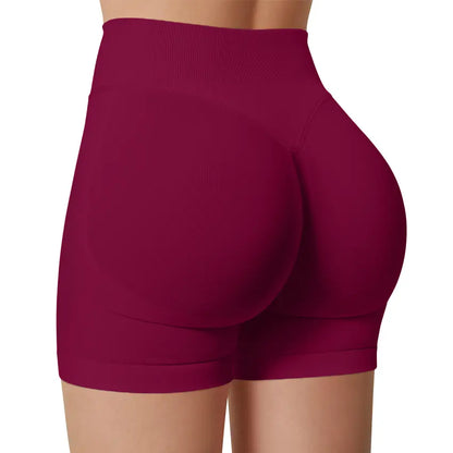 DEEFY Impact Shorts Gymwear Women Yoga Fitness Gym Sportswear Workout Hidden Scrunch Butt Lifting 4.5" Seamless Shorts