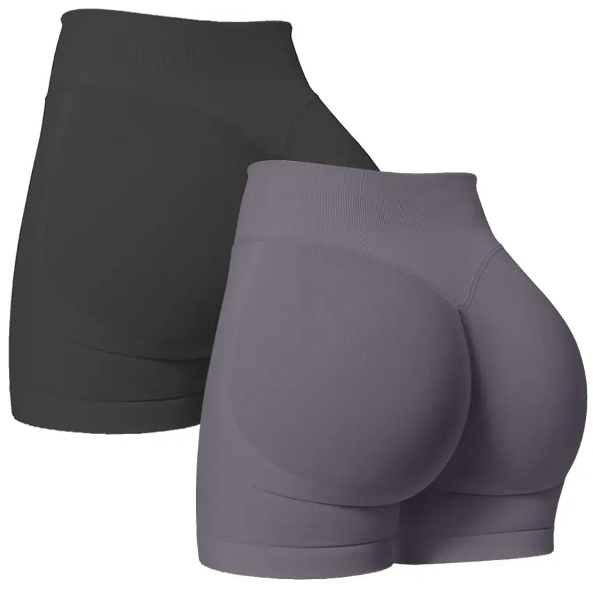 DEEFY Impact Shorts Gymwear Women Yoga Fitness Gym Sportswear Workout Hidden Scrunch Butt Lifting 4.5" Seamless Shorts