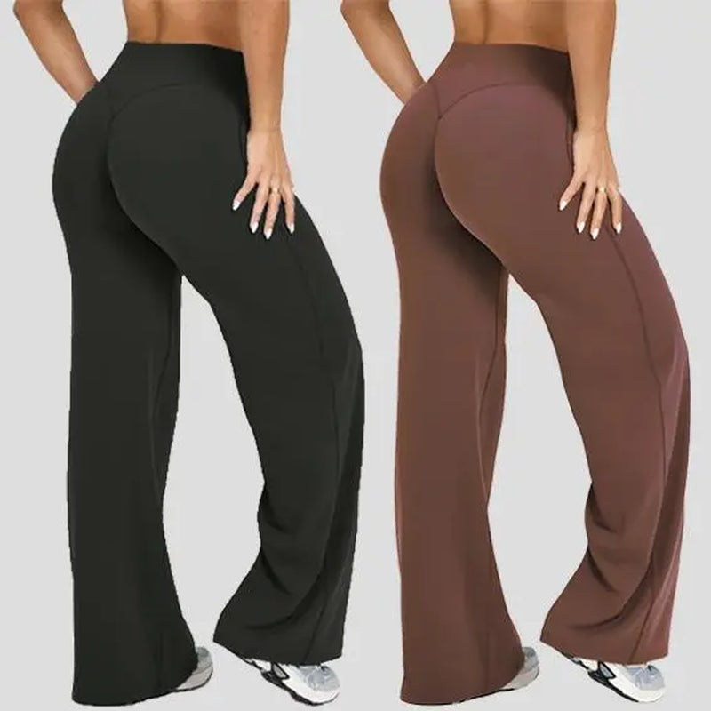DENFY Softmotion Straight Leg Bottoms 31" Inseam Fitness Gymwear Women Workout Leggings Gym Sportswear Outdoor Sports Yoga Pants Sav Wide Leg Pants