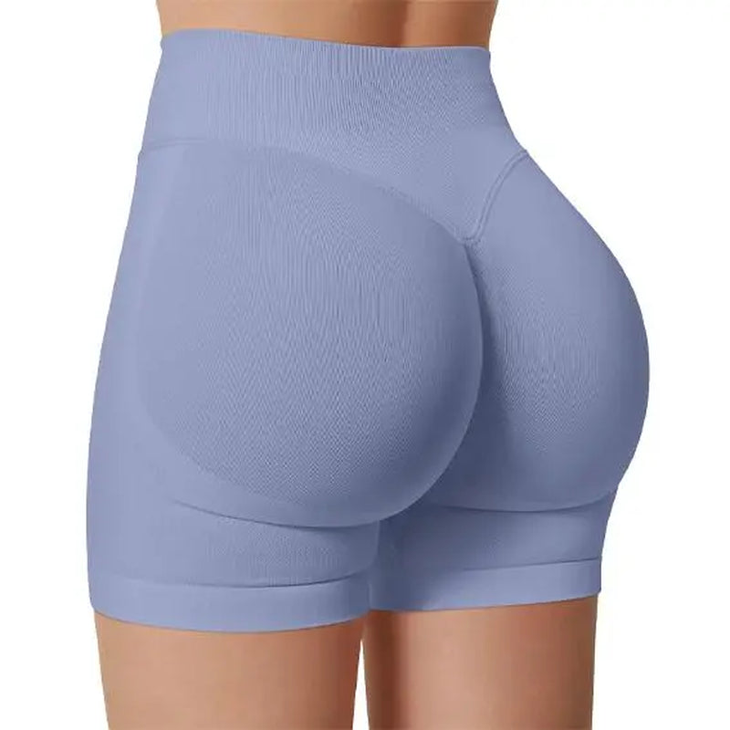 DEEFY Impact Shorts Gymwear Women Yoga Fitness Gym Sportswear Workout Hidden Scrunch Butt Lifting 4.5" Seamless Shorts