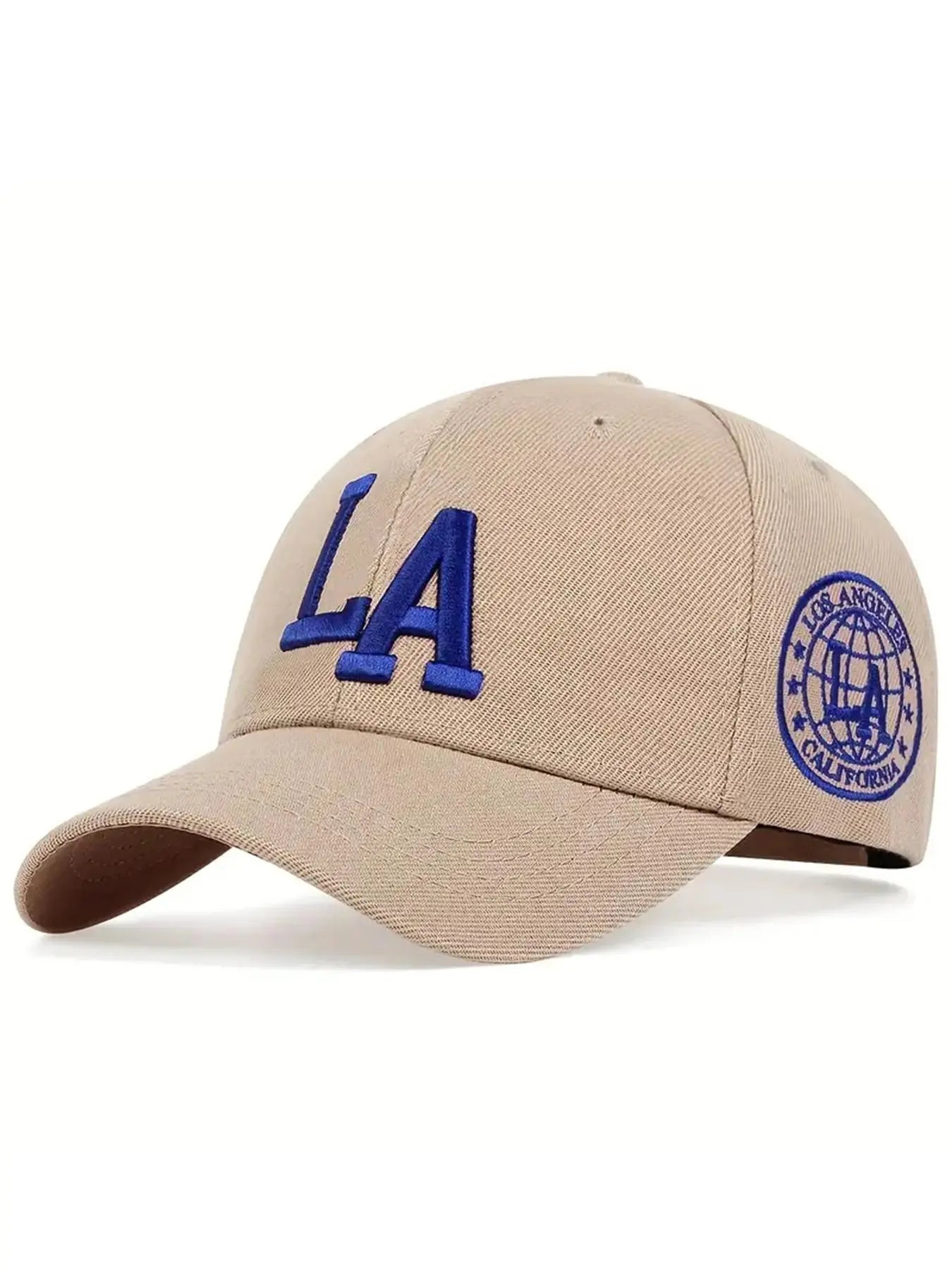 LA Letter Embroidered Baseball Cap, Cool Casual Outdoor Sports Hat for Men & Women, Adjustable Sun Protection Cap for Daily Wear