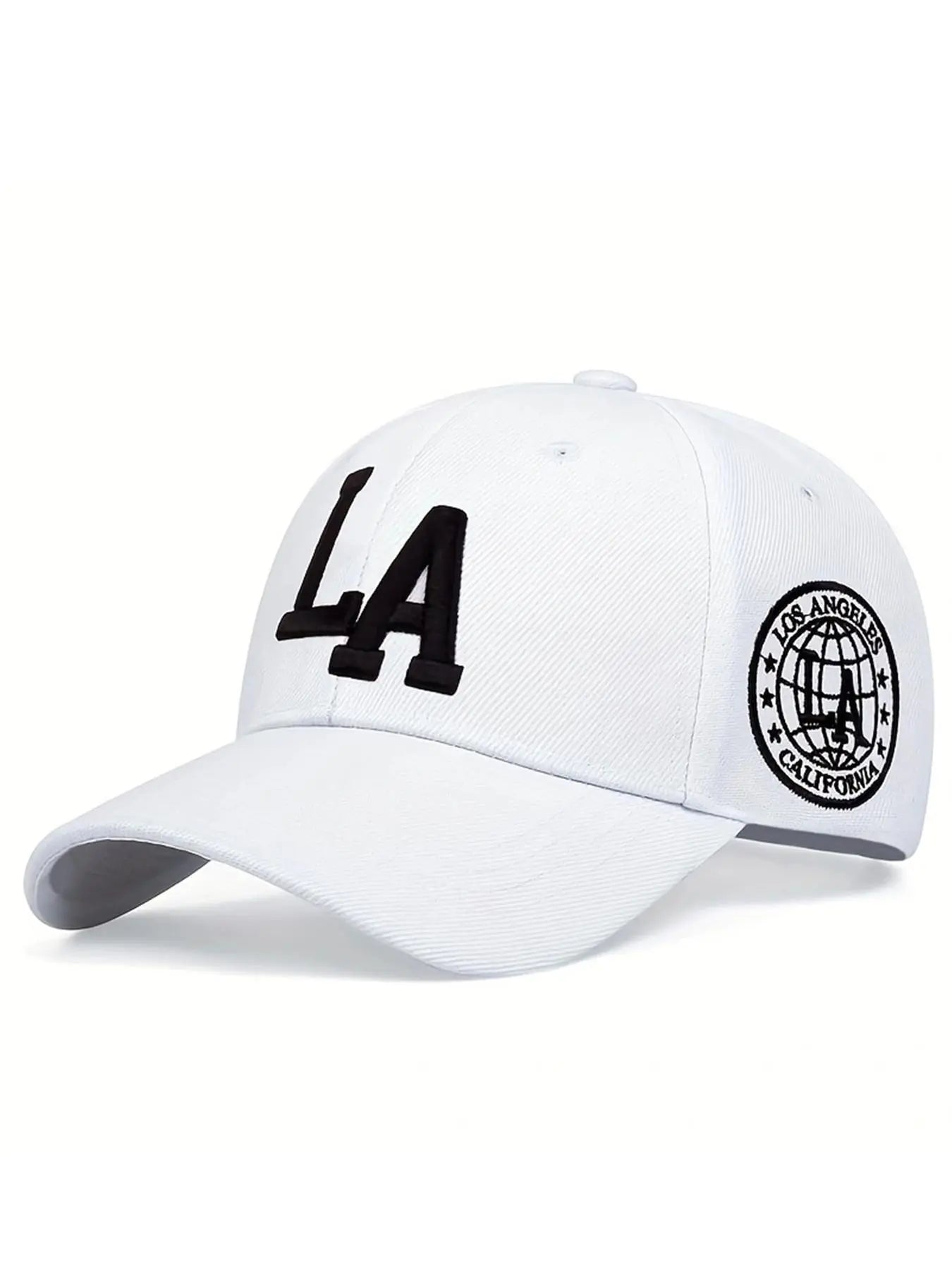 LA Letter Embroidered Baseball Cap, Cool Casual Outdoor Sports Hat for Men & Women, Adjustable Sun Protection Cap for Daily Wear
