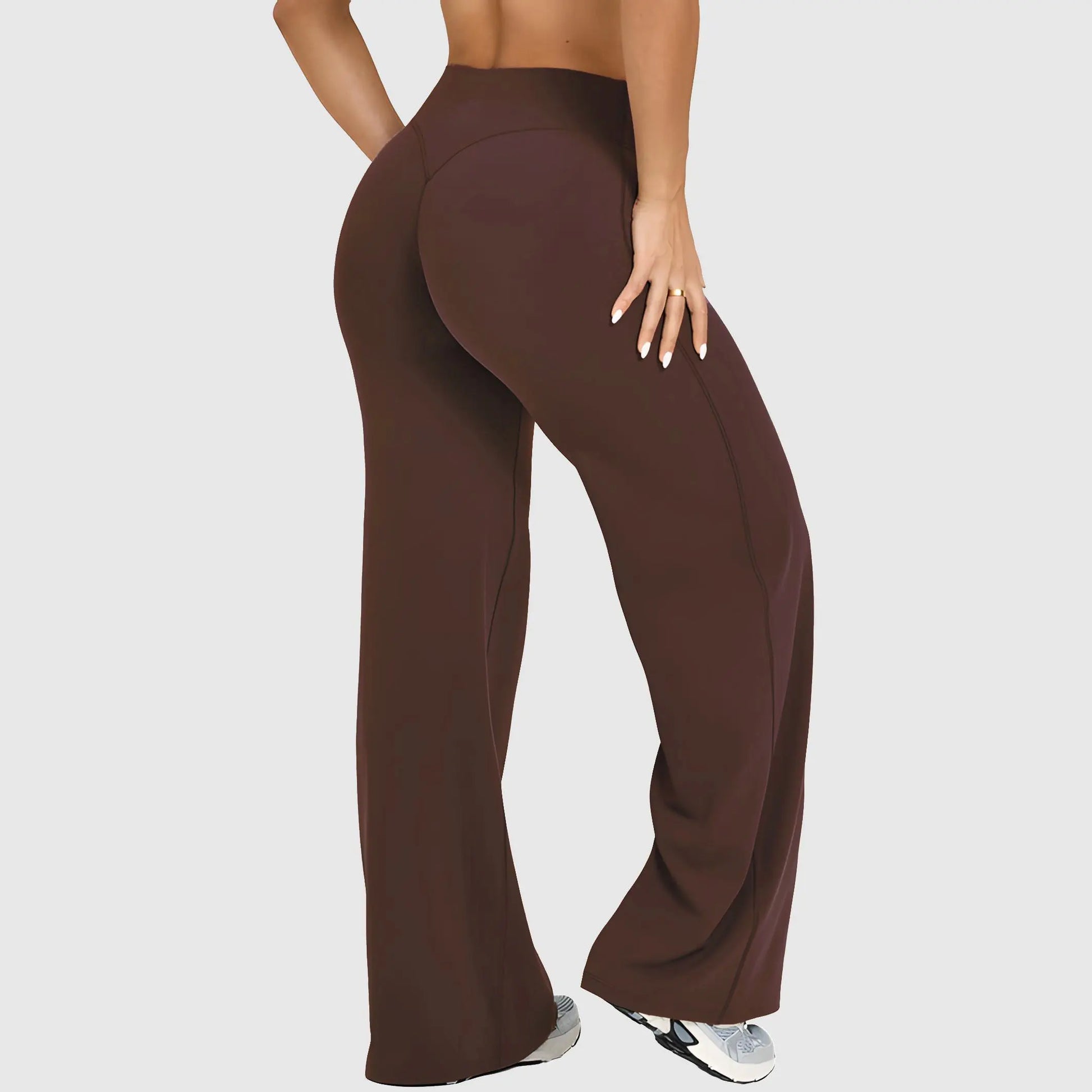 DENFY Softmotion Straight Leg Bottoms 31" Inseam Fitness Gymwear Women Workout Leggings Gym Sportswear Outdoor Sports Yoga Pants Sav Wide Leg Pants