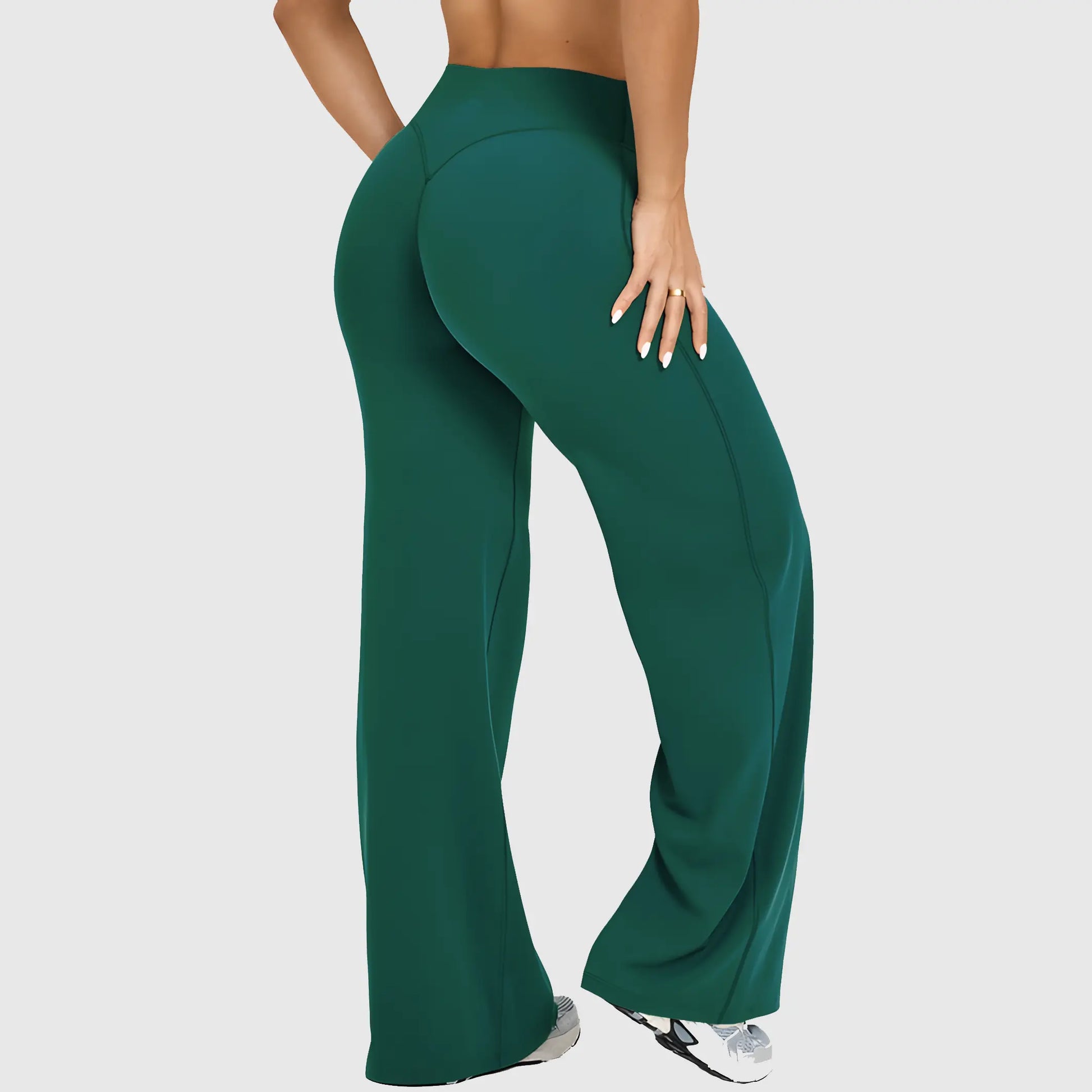 DENFY Softmotion Straight Leg Bottoms 31" Inseam Fitness Gymwear Women Workout Leggings Gym Sportswear Outdoor Sports Yoga Pants Sav Wide Leg Pants