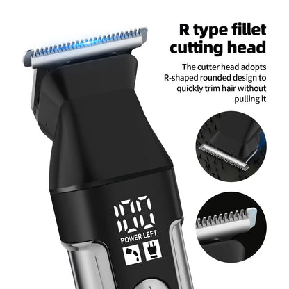 HIENA Series Multifunctional 11-Piece Beard and Hair Trimmer, Suitable for Face, Head, and Body, Self-Sharpening Metal Blades, Multiple Length Settings (3-6-9-12 Mm), Model HYN-T25