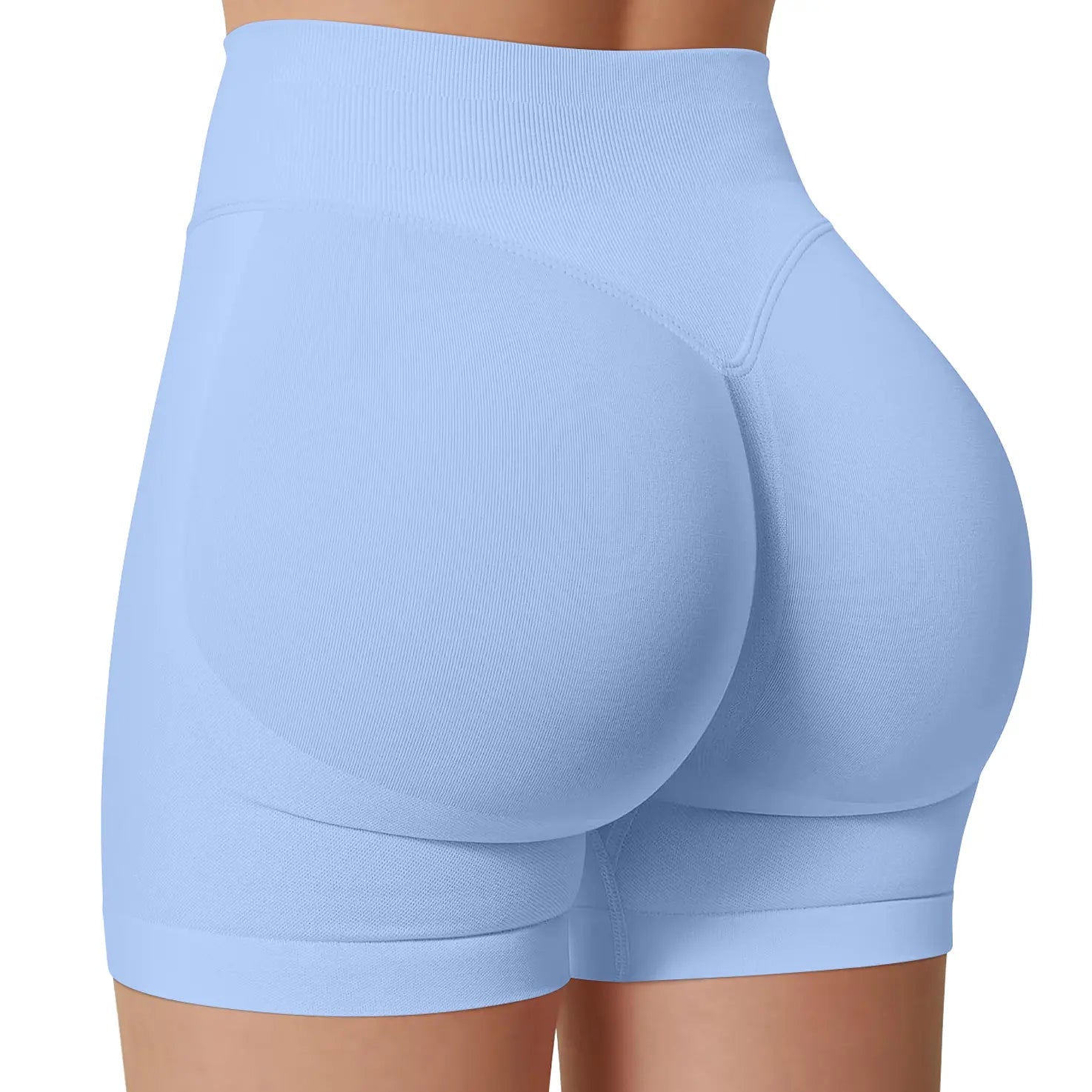 DEEFY Impact Shorts Gymwear Women Yoga Fitness Gym Sportswear Workout Hidden Scrunch Butt Lifting 4.5" Seamless Shorts