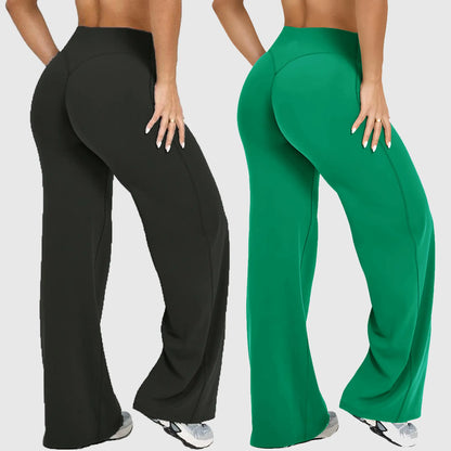 DENFY Softmotion Straight Leg Bottoms 31" Inseam Fitness Gymwear Women Workout Leggings Gym Sportswear Outdoor Sports Yoga Pants Sav Wide Leg Pants