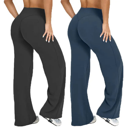 DENFY Softmotion Straight Leg Bottoms 31" Inseam Fitness Gymwear Women Workout Leggings Gym Sportswear Outdoor Sports Yoga Pants Sav Wide Leg Pants