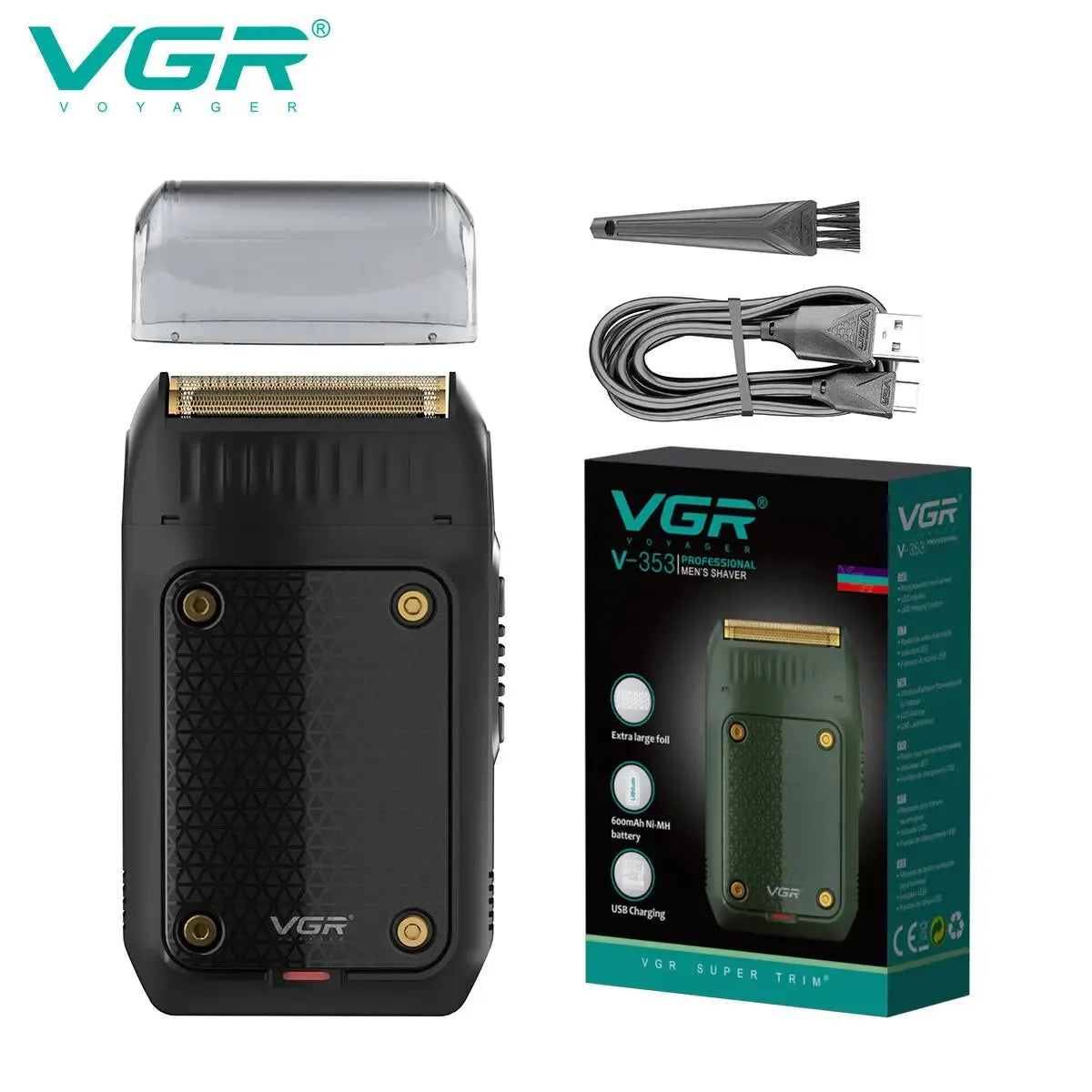 V-353 Shaver Professional Razor Electric Shaving Machine Portable Beard Trimmer Rechargeable Razor Mini Shaver for Men