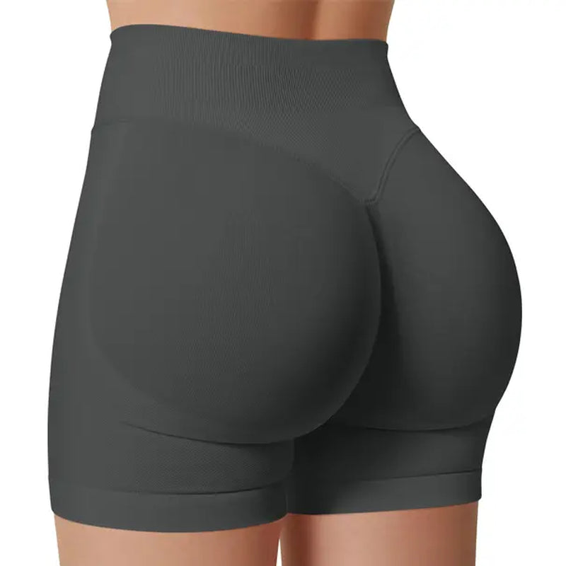 DEEFY Impact Shorts Gymwear Women Yoga Fitness Gym Sportswear Workout Hidden Scrunch Butt Lifting 4.5" Seamless Shorts