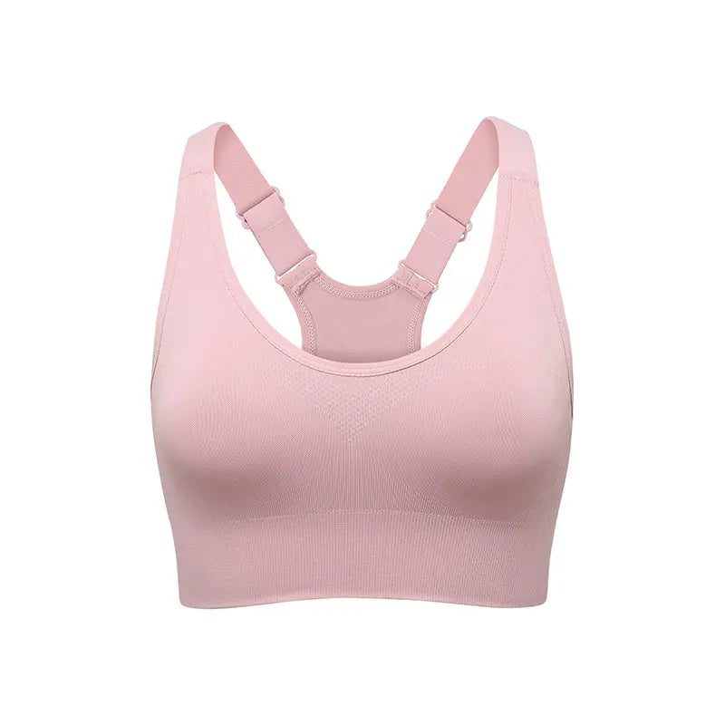 Seamless Racerback Sports Bra for Women, High Support Padded Wireless Crop Top with Adjustable Straps, Athletic Fitted for Yoga & Gym Workout, Gym Clothes Workout, Cropped Activewear, Seamless Lightweight Workout