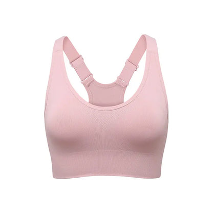 Seamless Racerback Sports Bra for Women, High Support Padded Wireless Crop Top with Adjustable Straps, Athletic Fitted for Yoga & Gym Workout, Gym Clothes Workout, Cropped Activewear, Seamless Lightweight Workout