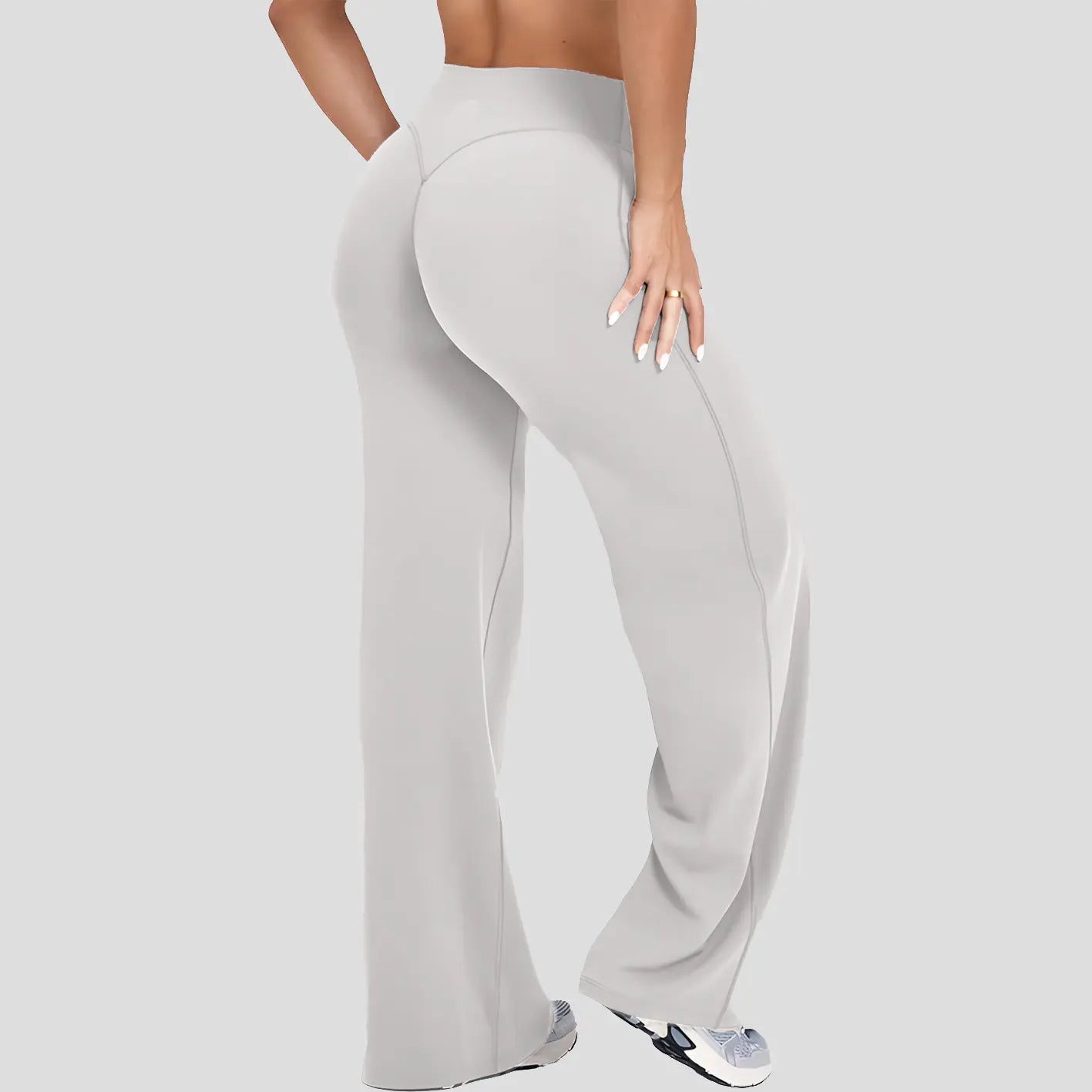 DENFY Softmotion Straight Leg Bottoms 31" Inseam Fitness Gymwear Women Workout Leggings Gym Sportswear Outdoor Sports Yoga Pants Sav Wide Leg Pants