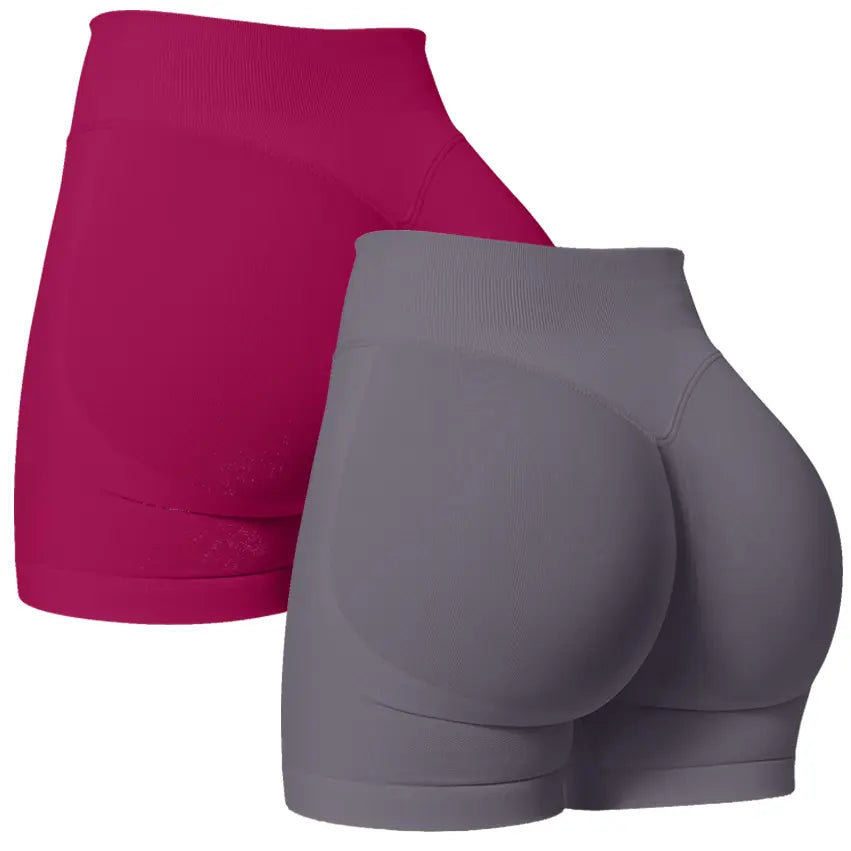 DEEFY Impact Shorts Gymwear Women Yoga Fitness Gym Sportswear Workout Hidden Scrunch Butt Lifting 4.5" Seamless Shorts