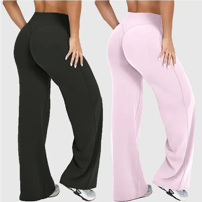 DENFY Softmotion Straight Leg Bottoms 31" Inseam Fitness Gymwear Women Workout Leggings Gym Sportswear Outdoor Sports Yoga Pants Sav Wide Leg Pants