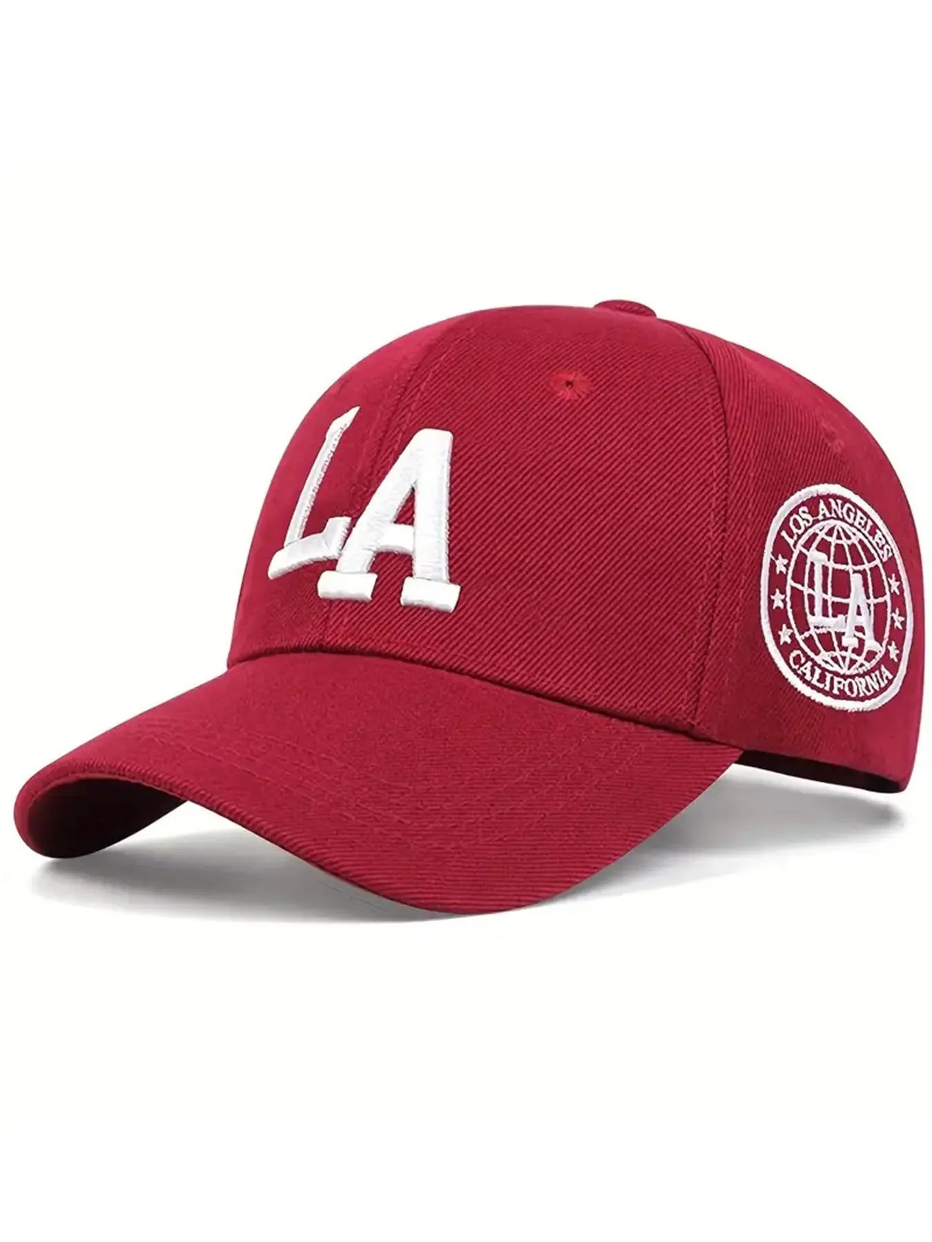 LA Letter Embroidered Baseball Cap, Cool Casual Outdoor Sports Hat for Men & Women, Adjustable Sun Protection Cap for Daily Wear
