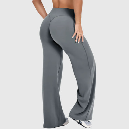 DENFY Softmotion Straight Leg Bottoms 31" Inseam Fitness Gymwear Women Workout Leggings Gym Sportswear Outdoor Sports Yoga Pants Sav Wide Leg Pants