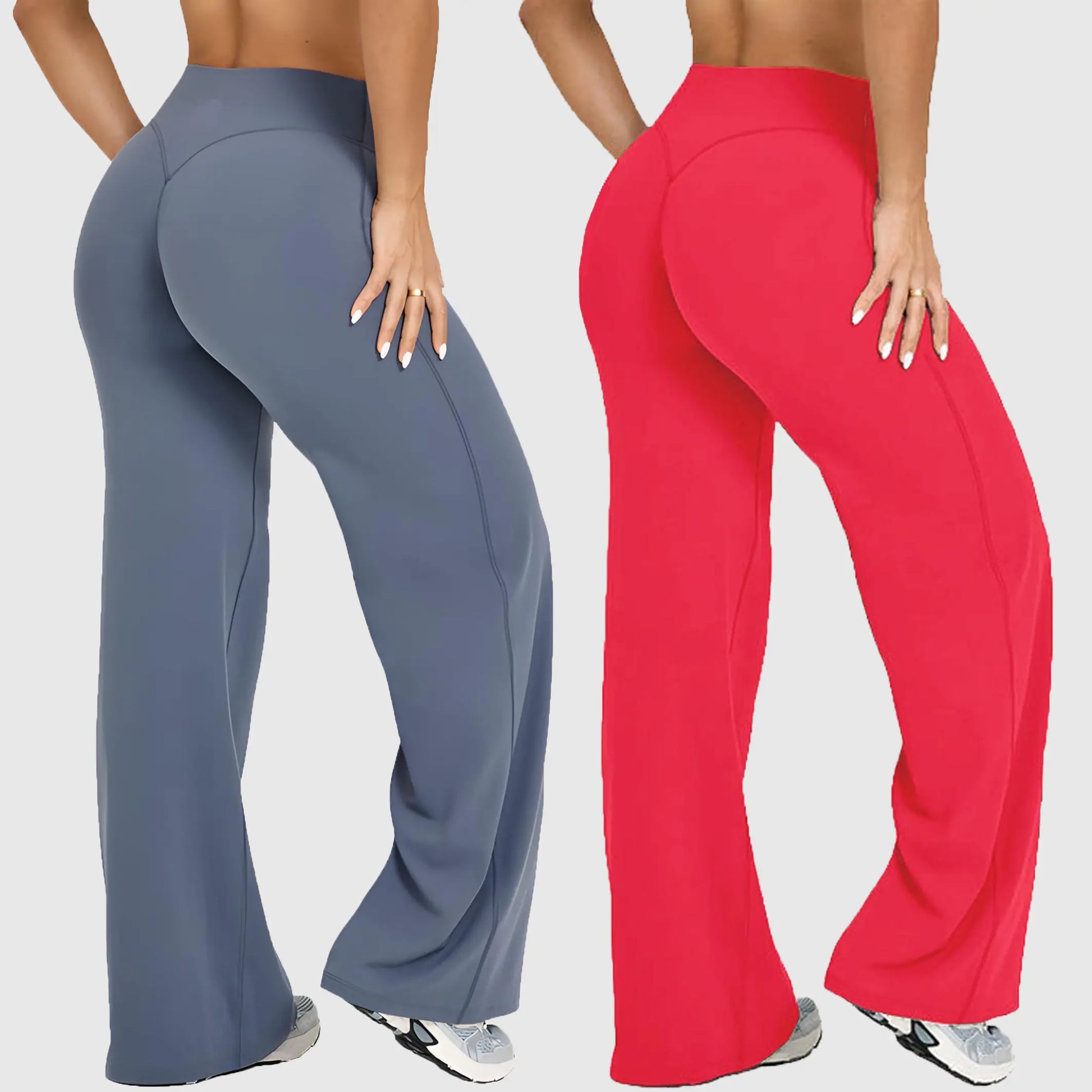 DENFY Softmotion Straight Leg Bottoms 31" Inseam Fitness Gymwear Women Workout Leggings Gym Sportswear Outdoor Sports Yoga Pants Sav Wide Leg Pants