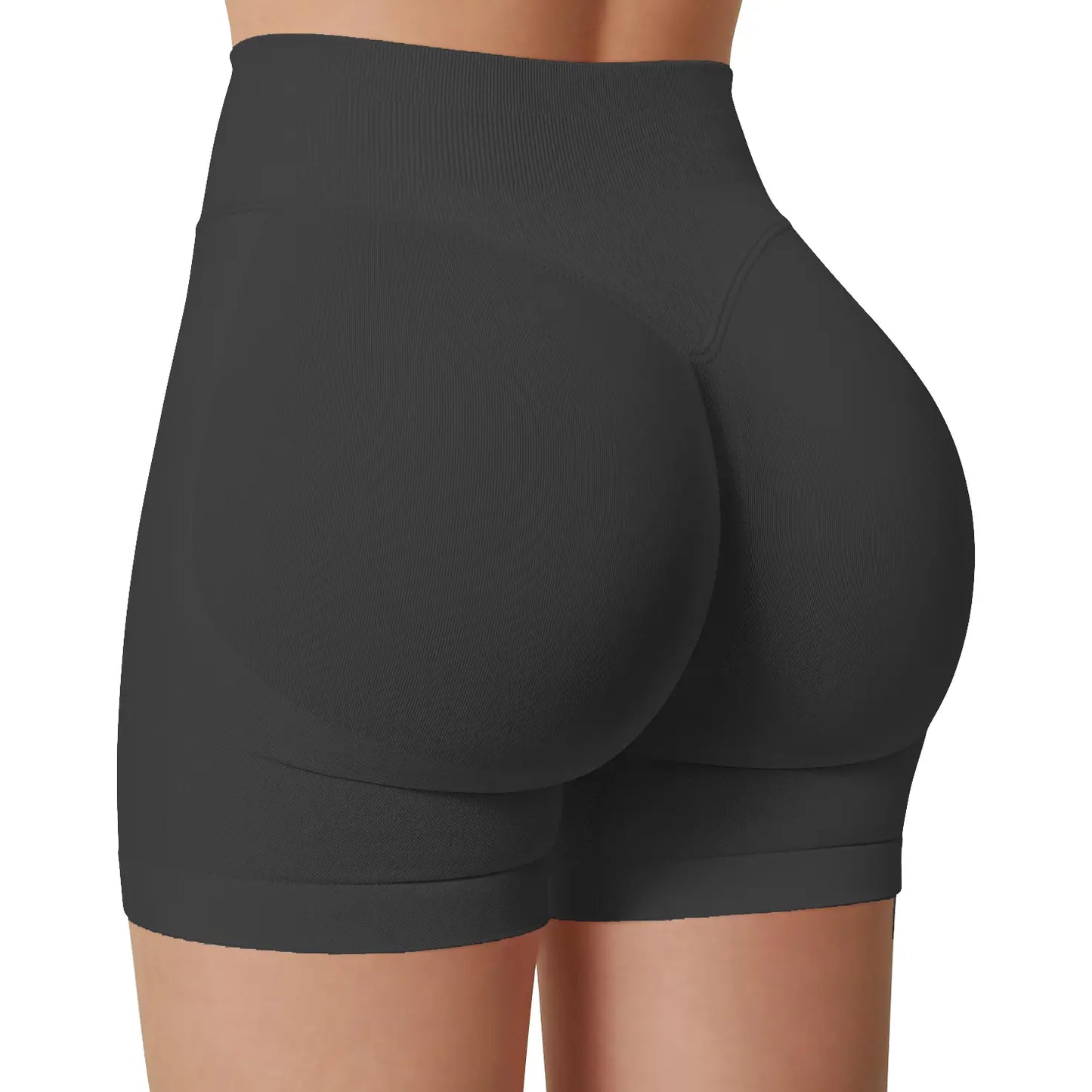 DEEFY Impact Shorts Gymwear Women Yoga Fitness Gym Sportswear Workout Hidden Scrunch Butt Lifting 4.5" Seamless Shorts