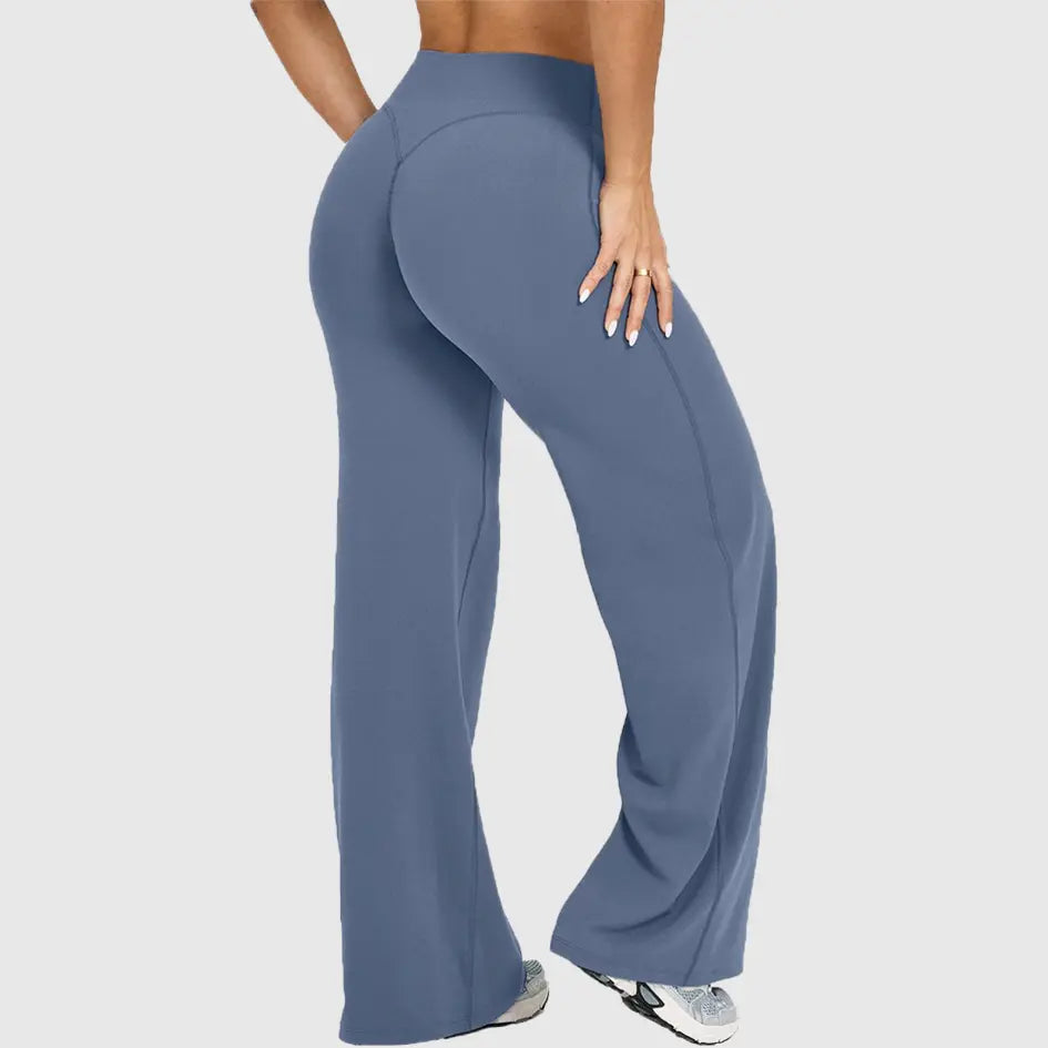 DENFY Softmotion Straight Leg Bottoms 31" Inseam Fitness Gymwear Women Workout Leggings Gym Sportswear Outdoor Sports Yoga Pants Sav Wide Leg Pants