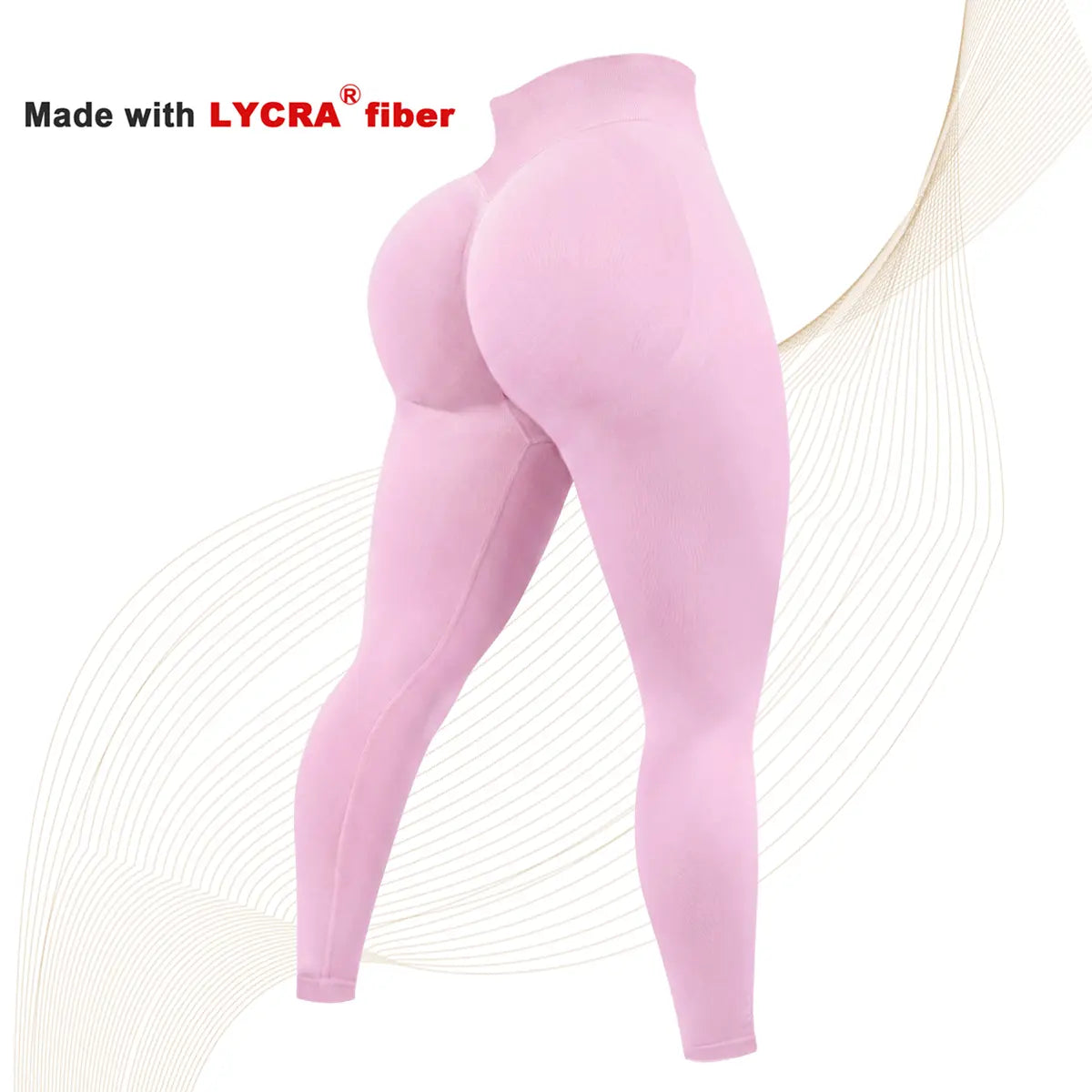 2 Pcs Lycra New Color Impact Leggings Fitness Gymwear, Tummy Control, Scrunch Butt Lifting Sportswear Workout Yoga Gym Pants Women’S Solid High Waist Sports Leggings, High Stretch Seamless Yoga Leggings