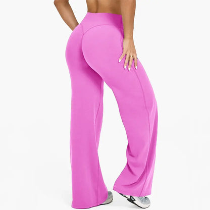 DENFY Softmotion Straight Leg Bottoms 31" Inseam Fitness Gymwear Women Workout Leggings Gym Sportswear Outdoor Sports Yoga Pants Sav Wide Leg Pants