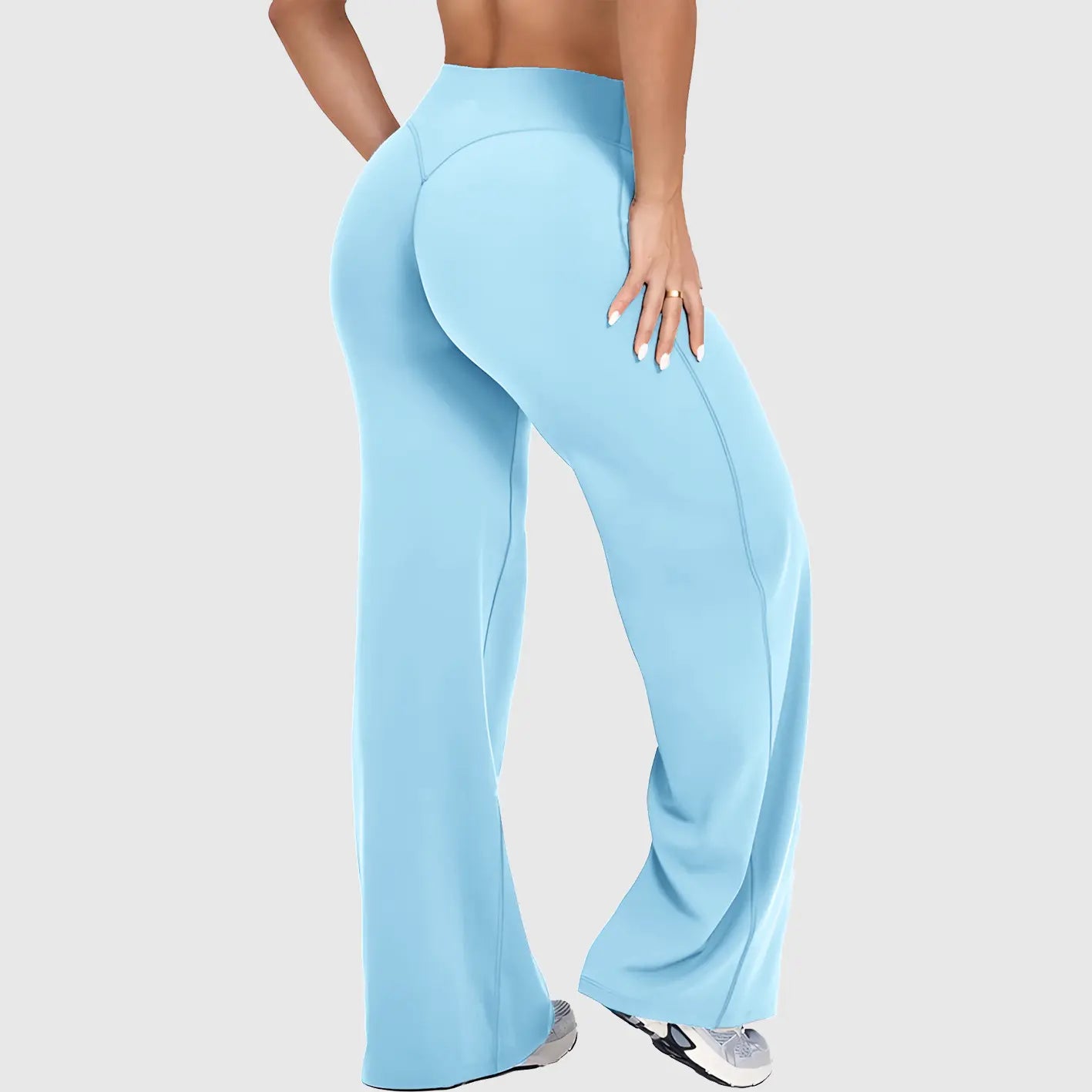 DENFY Softmotion Straight Leg Bottoms 31" Inseam Fitness Gymwear Women Workout Leggings Gym Sportswear Outdoor Sports Yoga Pants Sav Wide Leg Pants