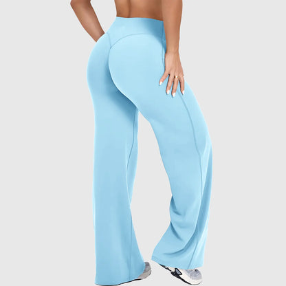 DENFY Softmotion Straight Leg Bottoms 31" Inseam Fitness Gymwear Women Workout Leggings Gym Sportswear Outdoor Sports Yoga Pants Sav Wide Leg Pants